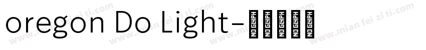oregon Do Light字体转换